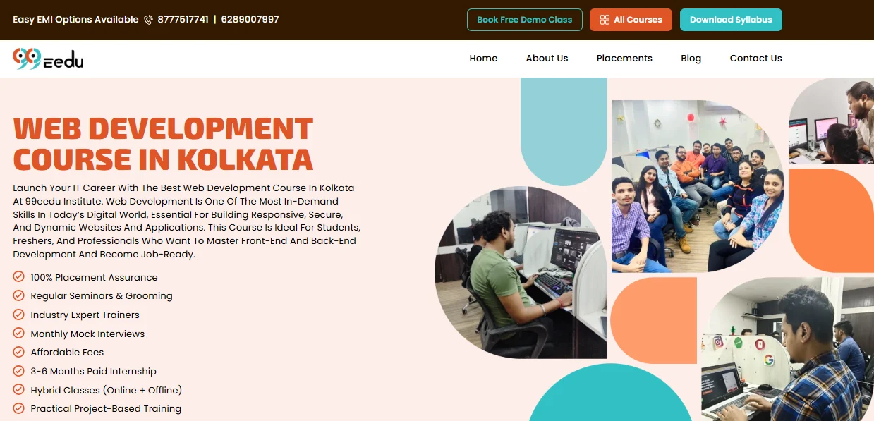 99Eedu Institute web developer
