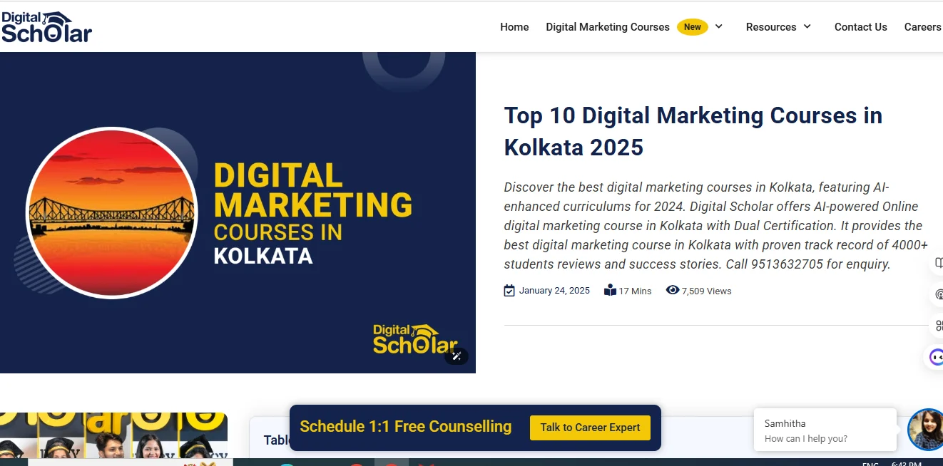 Online digital marketing course