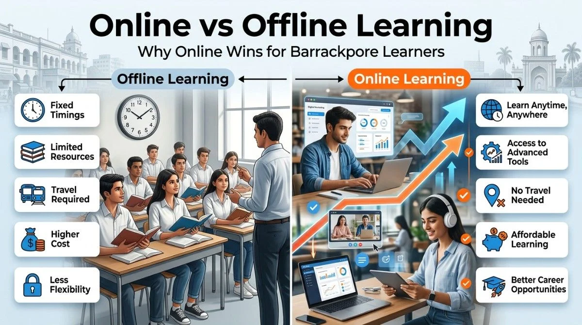 Online vs offline digital marketing course
