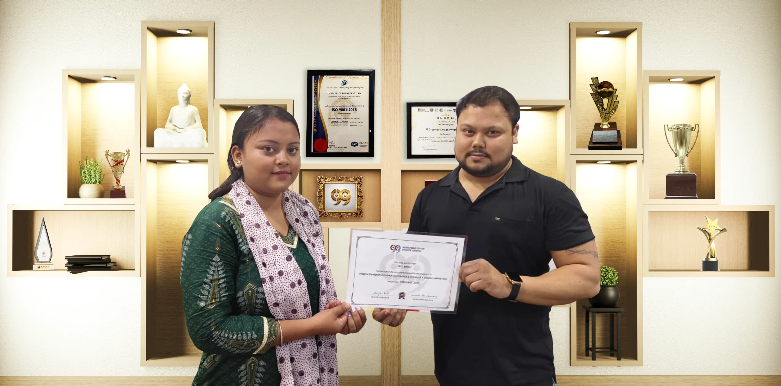 digitalmarketing and graphic design course certificate