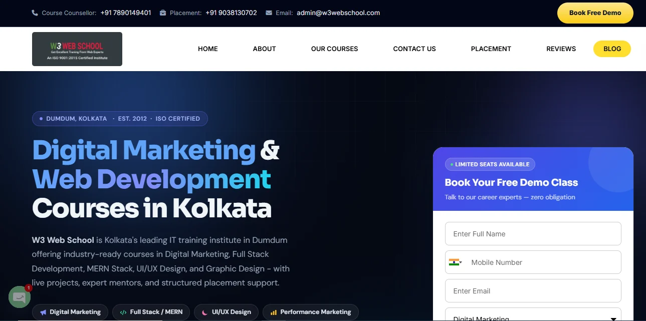W3 Web School - Digital Marketing Course in Dum Dum Kolkata