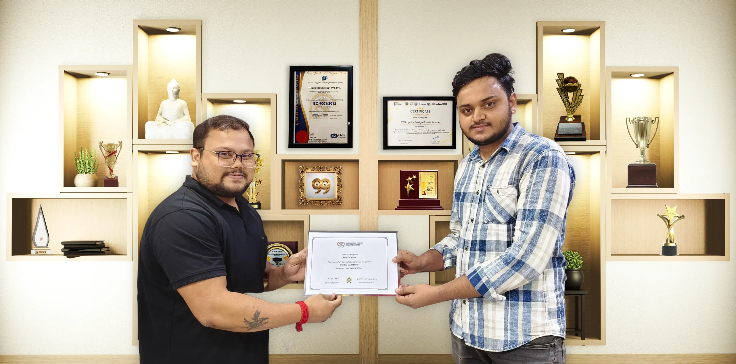 Graphic designing course certificate