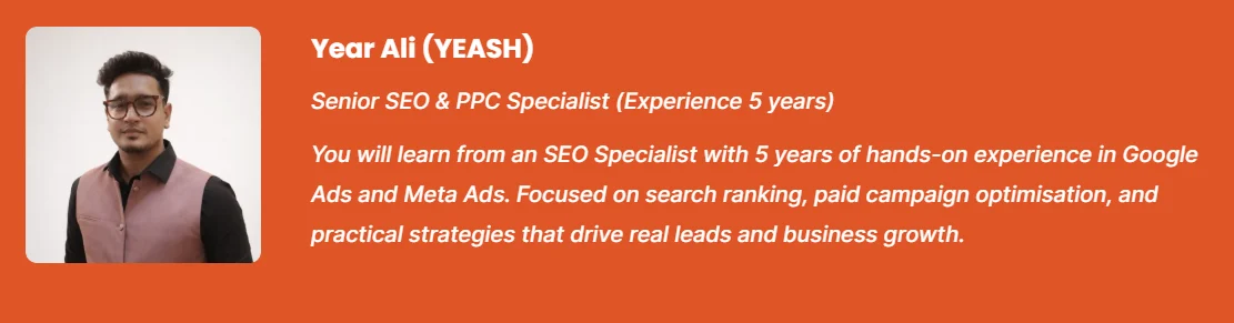 Year ALI (YEASH) Digital Marketer